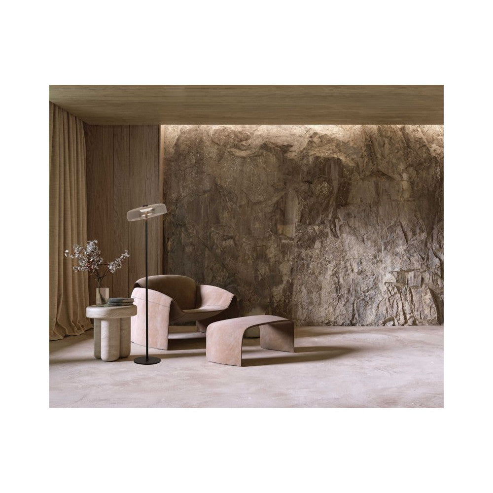 Lampe sur Pied ZAMBELIS 15W DESIGN Noir Mat 23055
