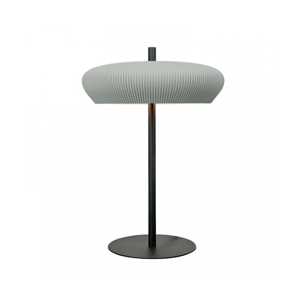 Lampe sur Table ZAMBELIS 2xG9 DESIGN Gris et Noir Sable Sans Source 2594