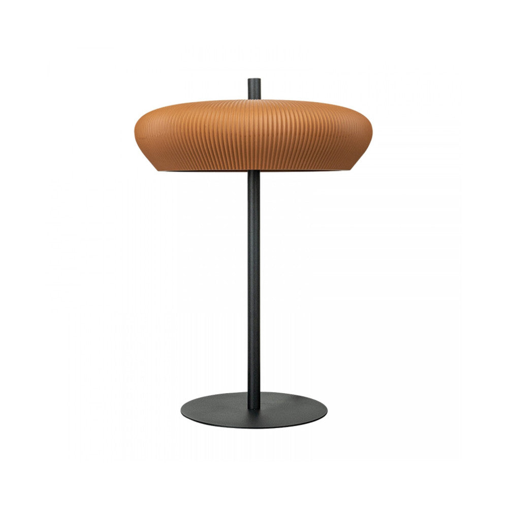 Lampe sur Table ZAMBELIS 2xG9 DESIGN Terracotta et Noir Sable Sans Source 2593