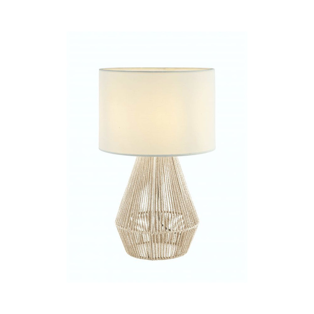 Lampe sur table ZAMBELIS D300 E27 DESIGN Rotin Sans Source 20235