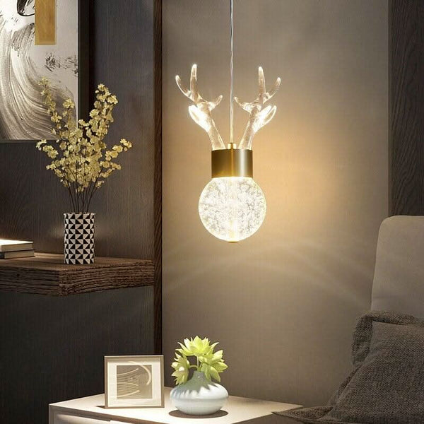 Deer Design Pendant Lamp | Diamond Shine
