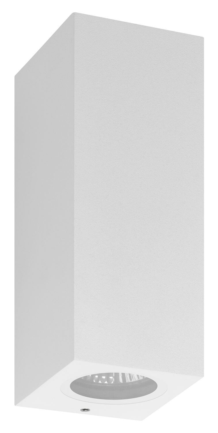 Applique extérieure Down 2 lumières blanche