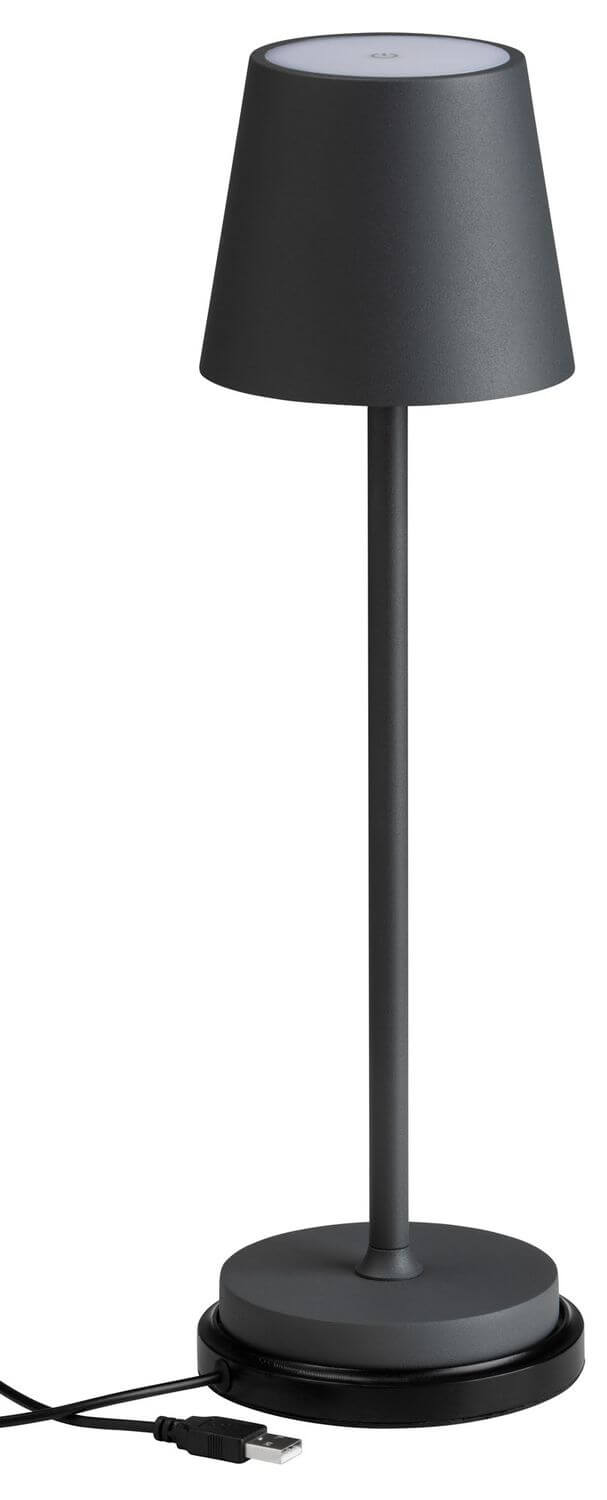Lampe à poser sans fil Std argentée