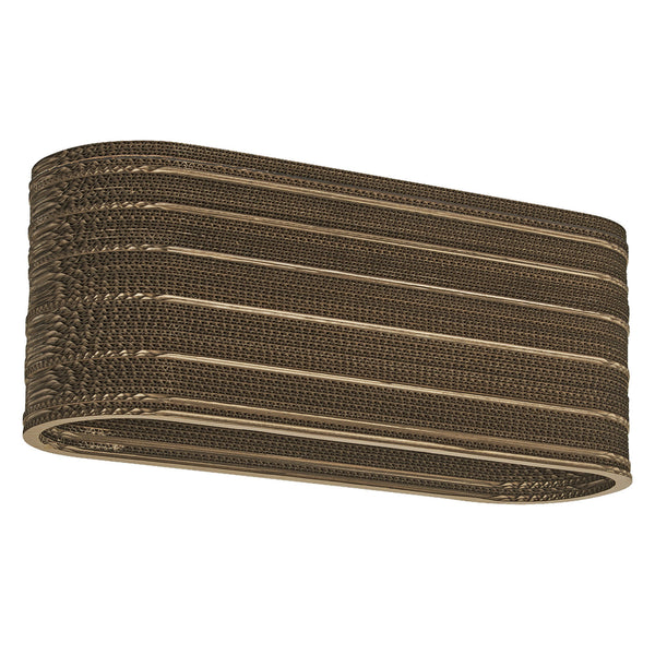 Plafonnier Cardboard Oval marron