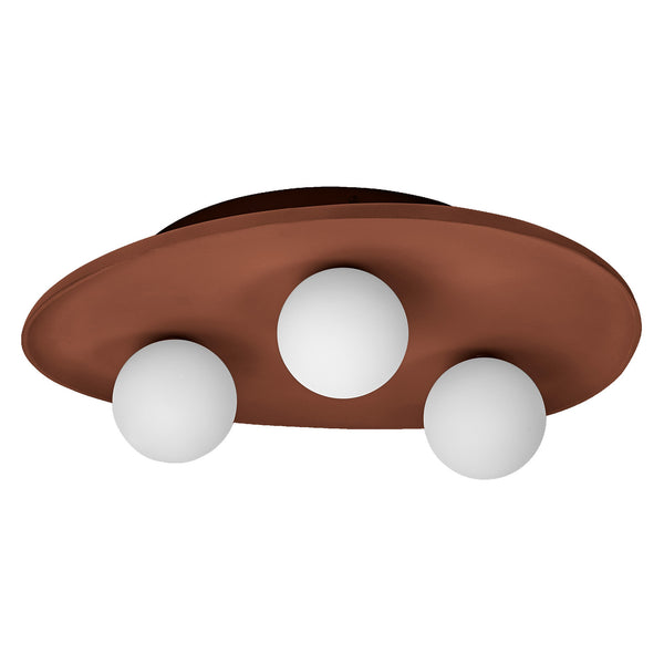 Plafonnier Clay Nest marron