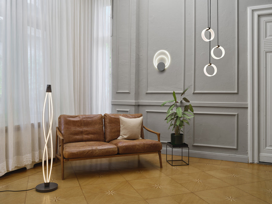 Applique murale Helios anthracite