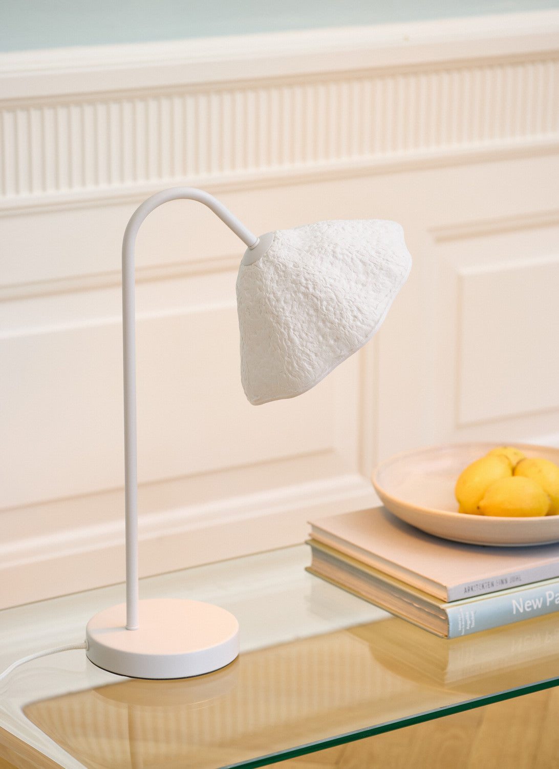 Lampe à poser Lotus Leaf blanche