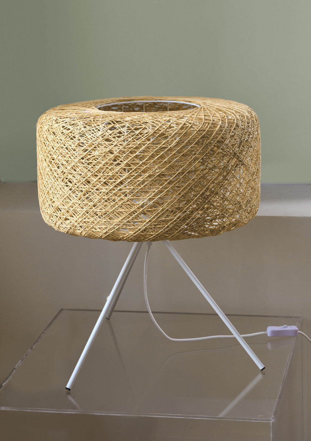 Lampe à poser Paper Bale beige