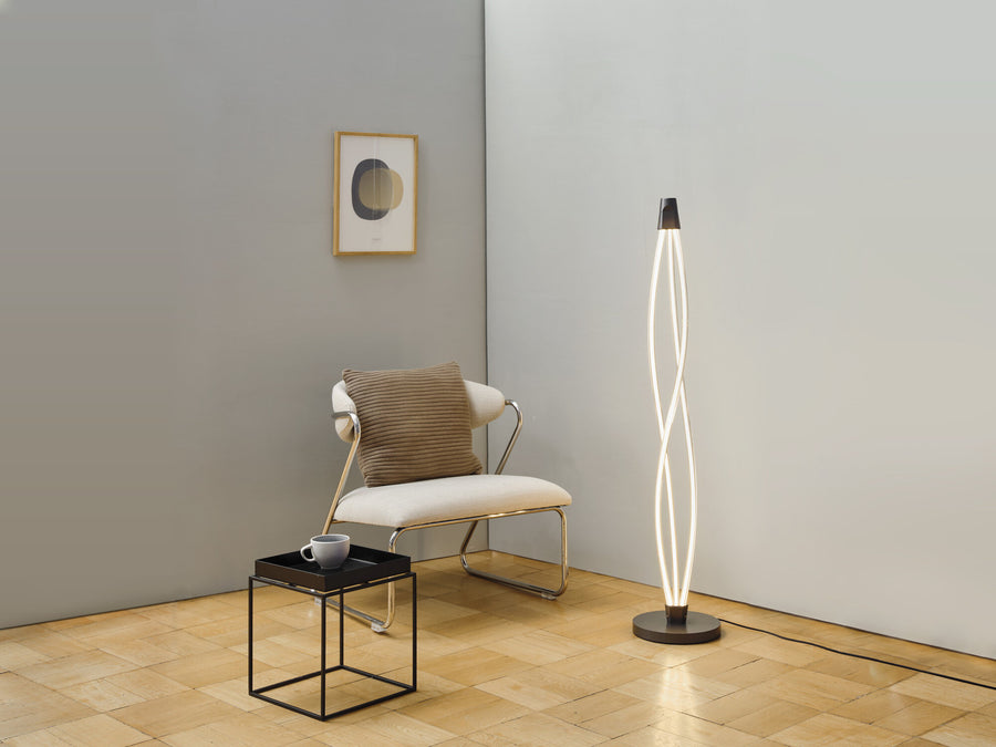 Lampadaire Swirl anthracite