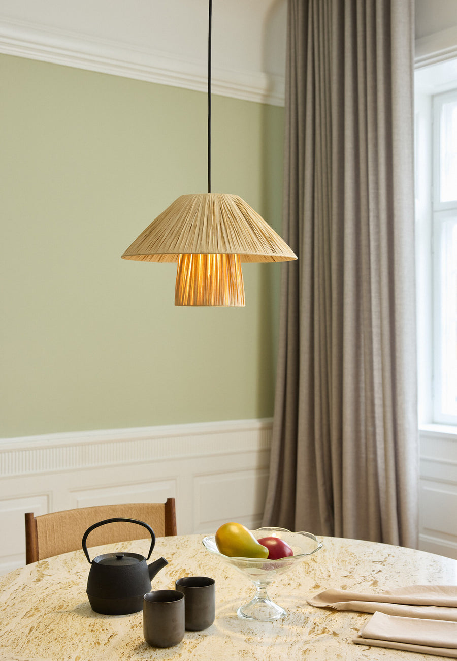 Suspension Bamboo Paper Hut marron, Ø 40 cm