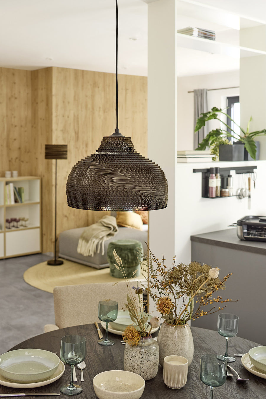 Suspension Cardboard Hat marron
