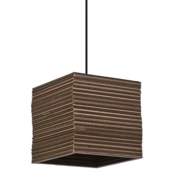 Suspension Cardboard Square marron