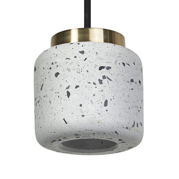 Suspension Terazzo Ball blanche