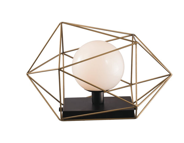 Lampe à poser Abraxas dorée et noire
