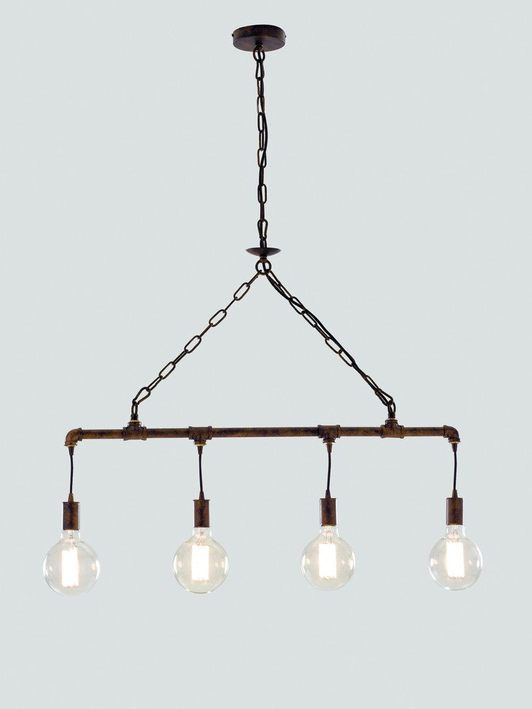 Suspension Armacord rouille, H 109 cm