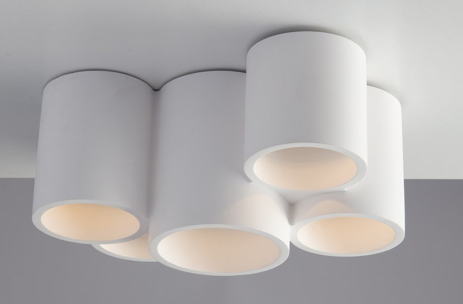 Plafonnier Banjie blanc, L 29,6 cm