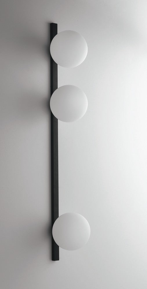 Applique murale Enoire noire, verre, L 90 cm