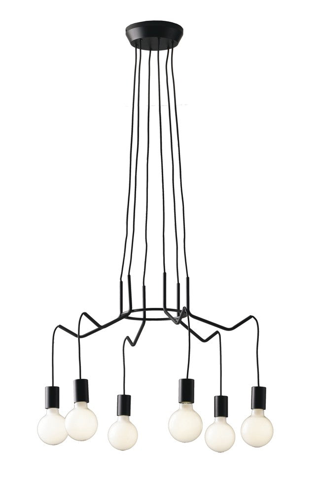 Lustre Habitat noir (I-HABITAT-S6-NER)