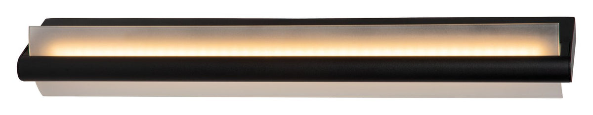 Applique murale Opal opale et noire, verre