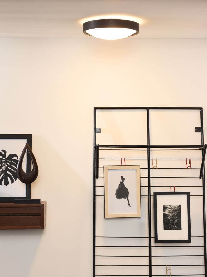 Plafonnier LEX 2 lumières noir