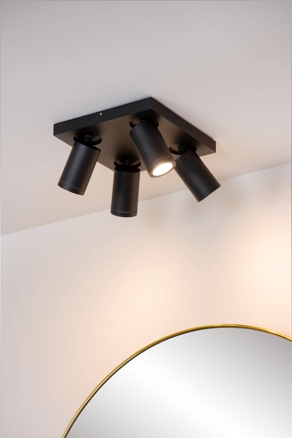 Plafonnier Taylor 4 lumières noir