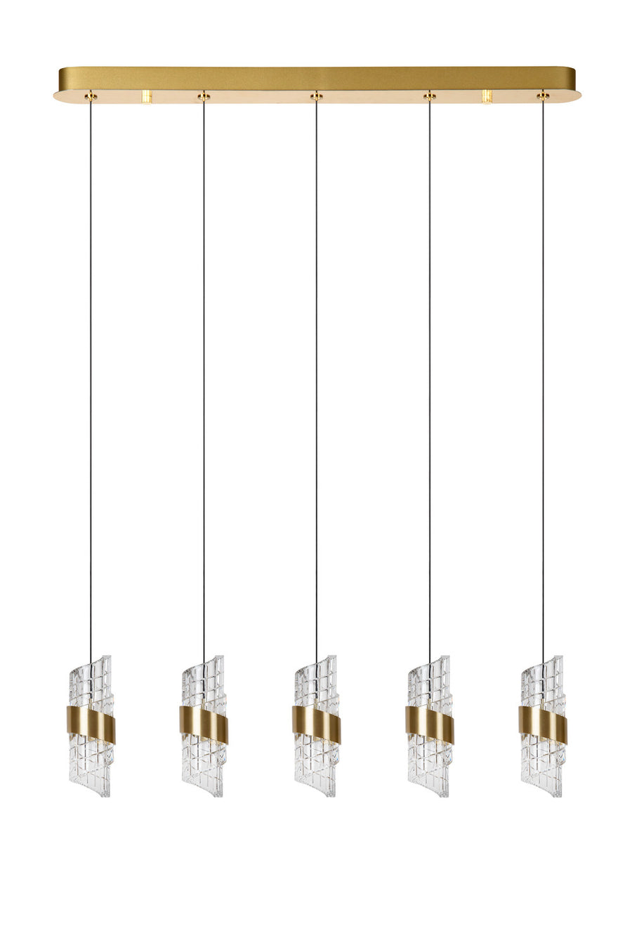 Suspension Kligande dorée, L 84 cm