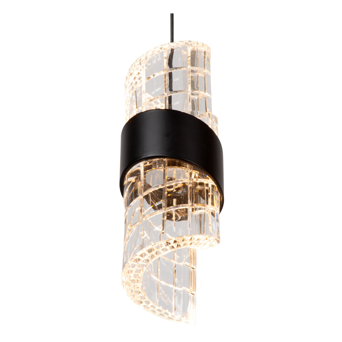 Suspension Kligande noire, H 70 cm (13496/36/30)