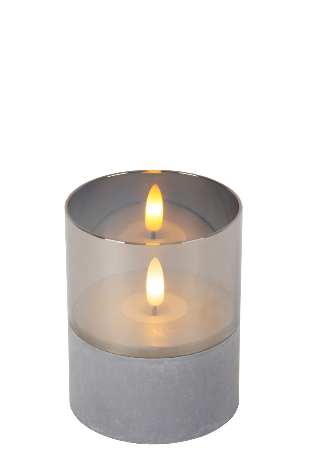 Lampe à poser Velas fumée, verre