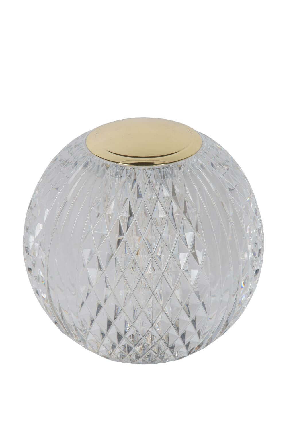 Lampe à poser Cintra transparente et dorée mat, Ø 11 cm (13599/11/60)
