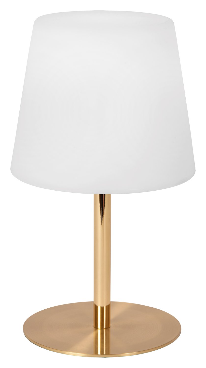 Lampe extérieure Tyon dorée mat et opale (13816/02/02)
