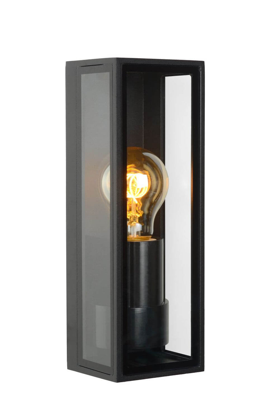 Produit seul de trois quarts sur fond blanc, cadre noir et verre transparent