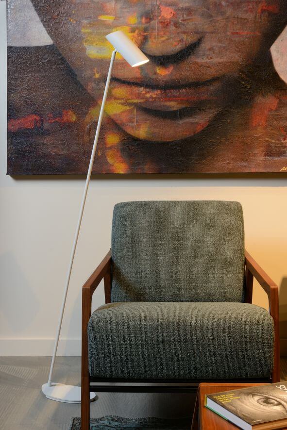 Lampadaire Hester blanc