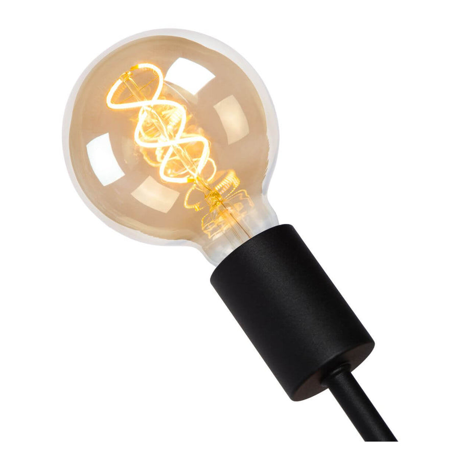 Suspension Lester 6 lumières noire
