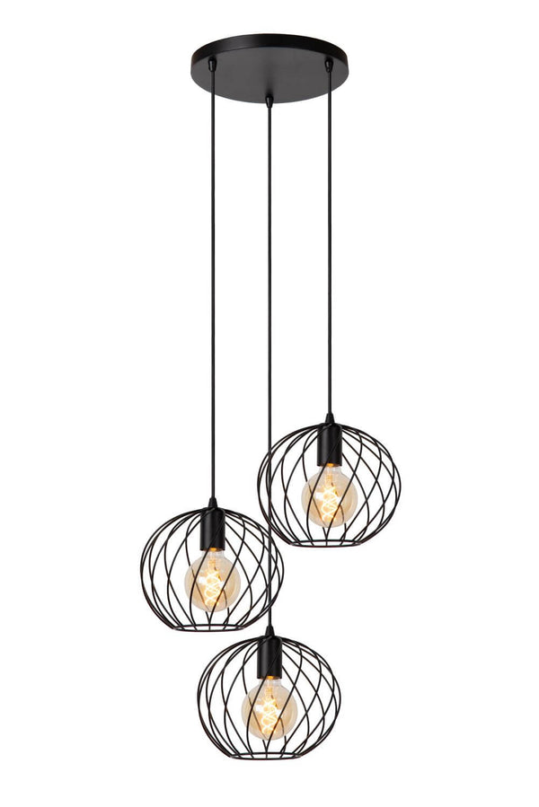 Suspension Danza 3 lumières noire (21428/13/30)