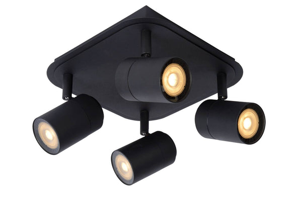 Plafonnier Lennert 4 lumières noir