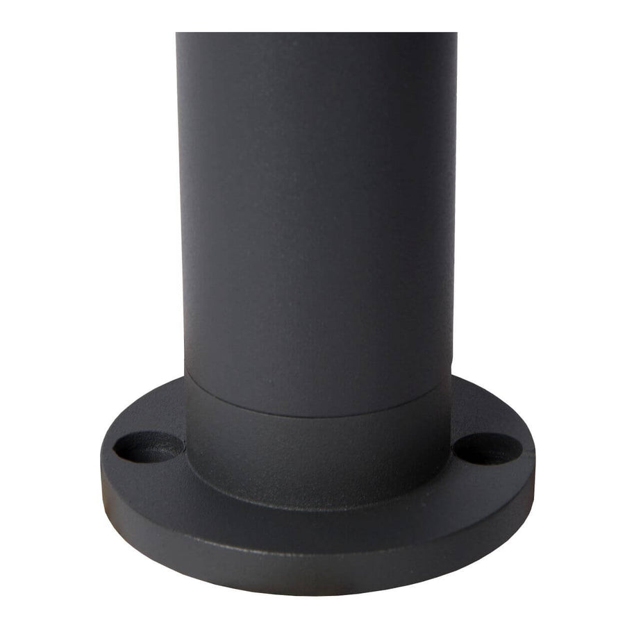 Détail de la platine de fixation ronde et de ses trous de vis