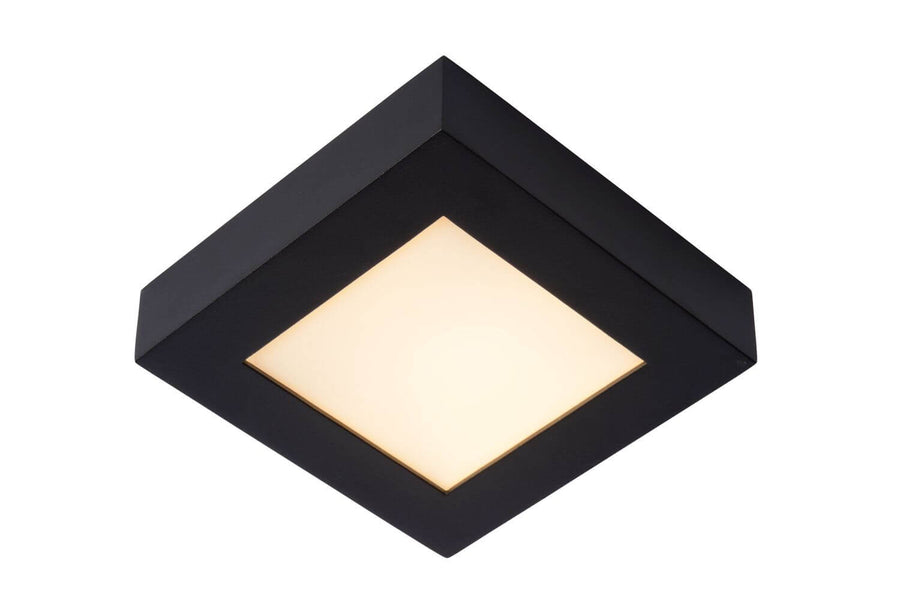 Plafonnier Brice noir, L 16,8 cm