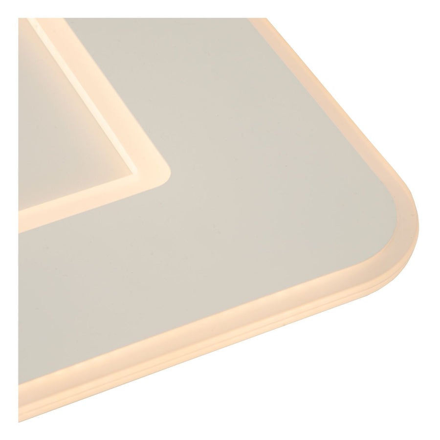Plafonnier Axelle blanc, L 39,4 cm