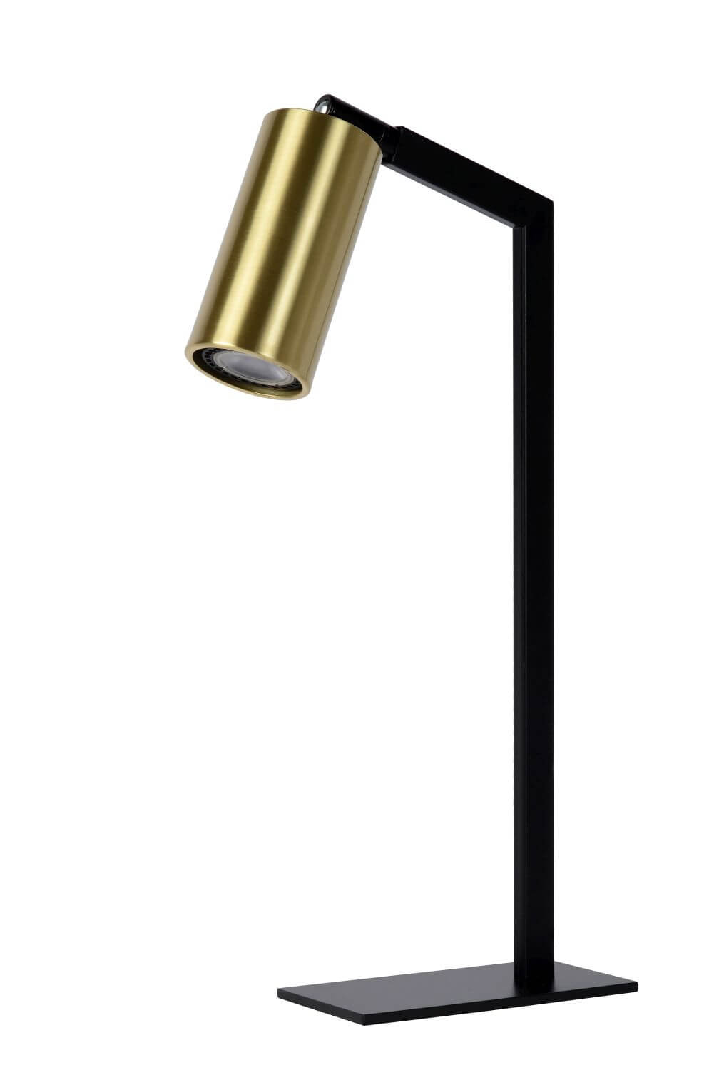 Lampe à poser Sybil noire et dorée mat