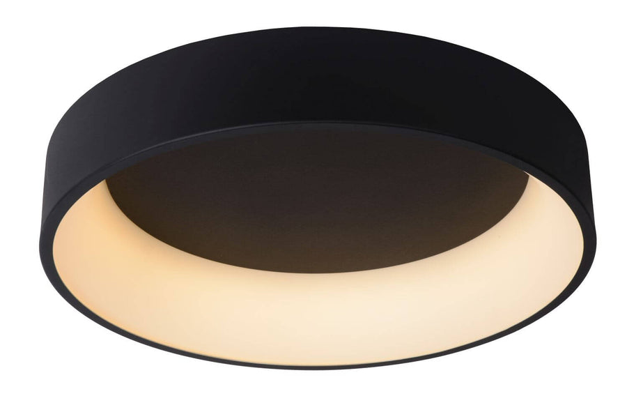 Plafonnier Talowe noir et blanc, Ø 60 cm