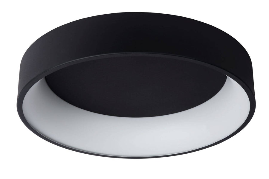 Plafonnier Talowe noir et blanc, Ø 60 cm