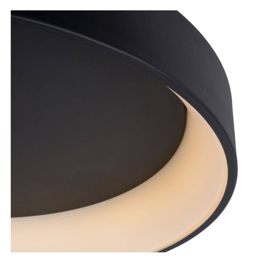Plafonnier Talowe noir et blanc, Ø 60 cm