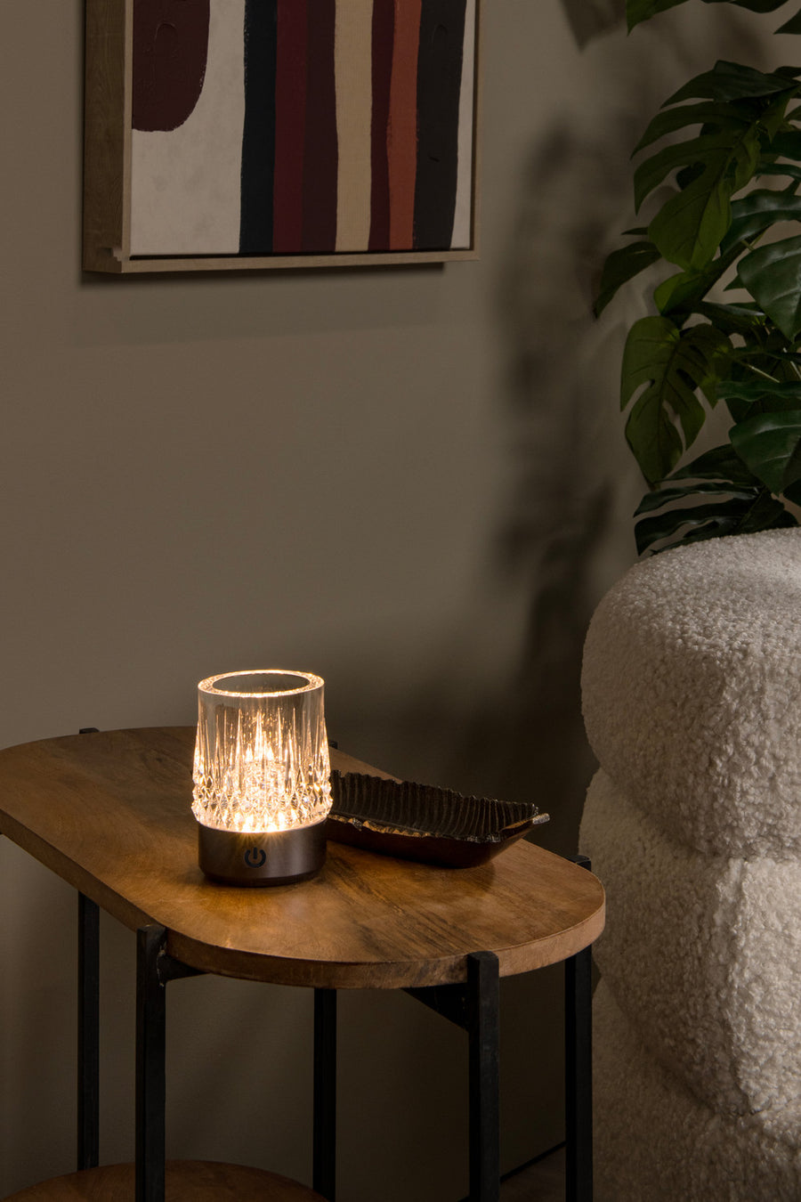 Lampe extérieure Lili noire et chromée