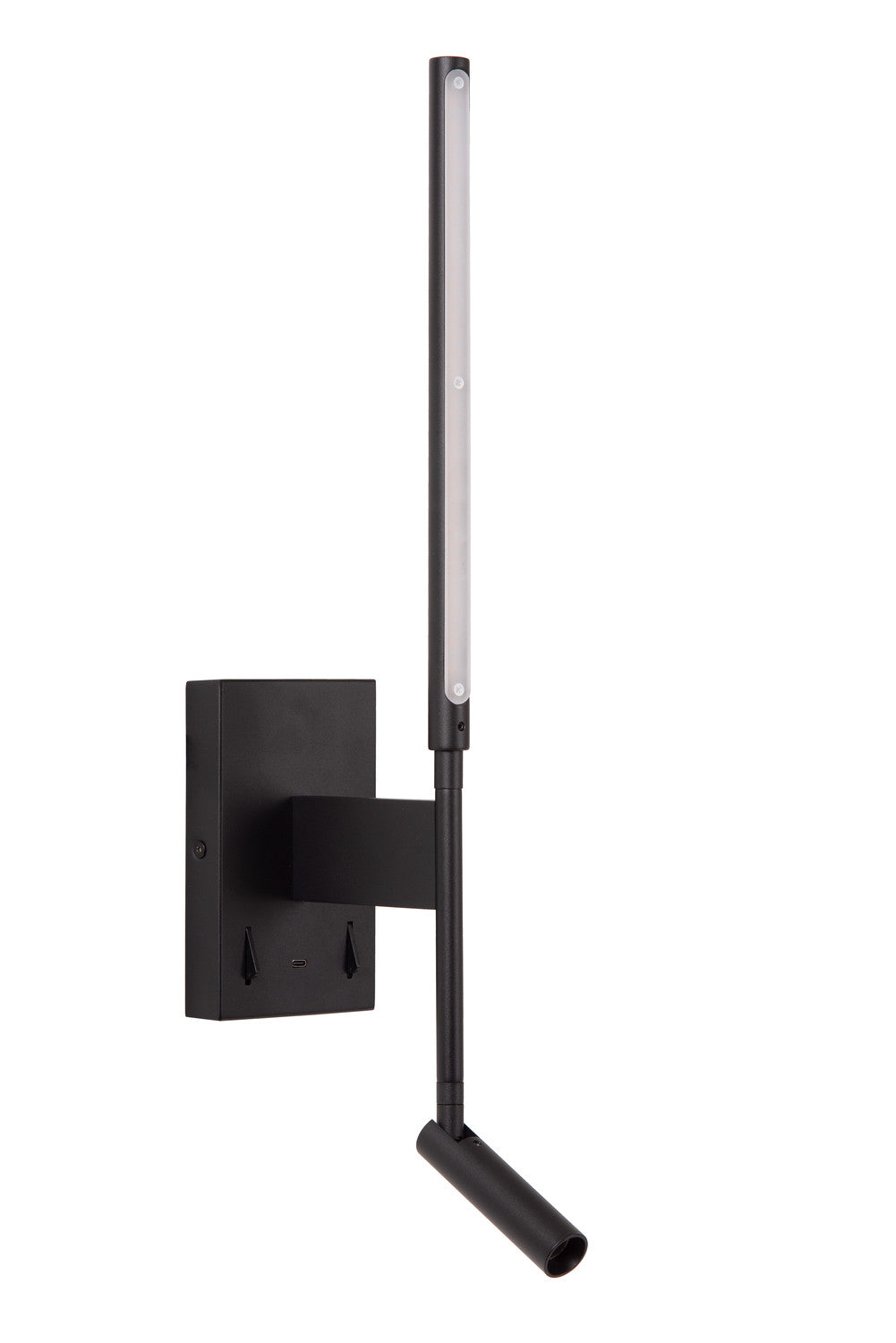 Applique murale Finan noire, H 56,2 cm