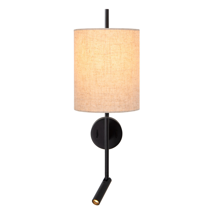 Applique murale Magic noire, lin, H 58 cm