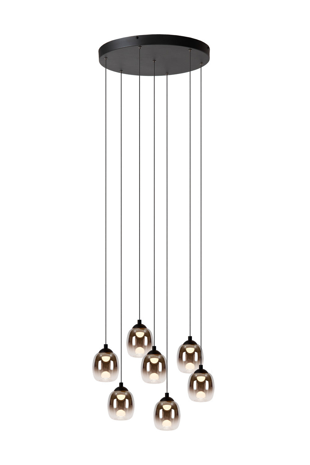Suspension Tamino noire, verre