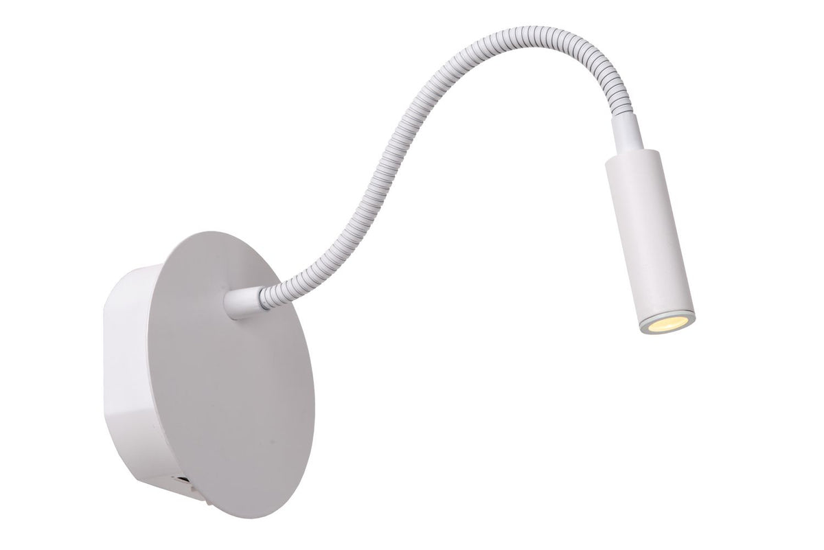 Applique murale Jolijn blanche, Ø 11 cm