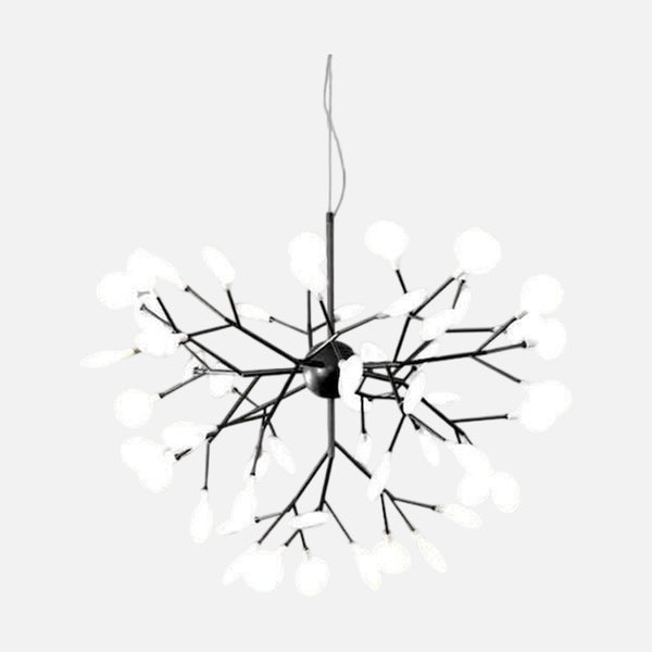 Contemporary black light fixture, firefly chandelier | Dark Radiance