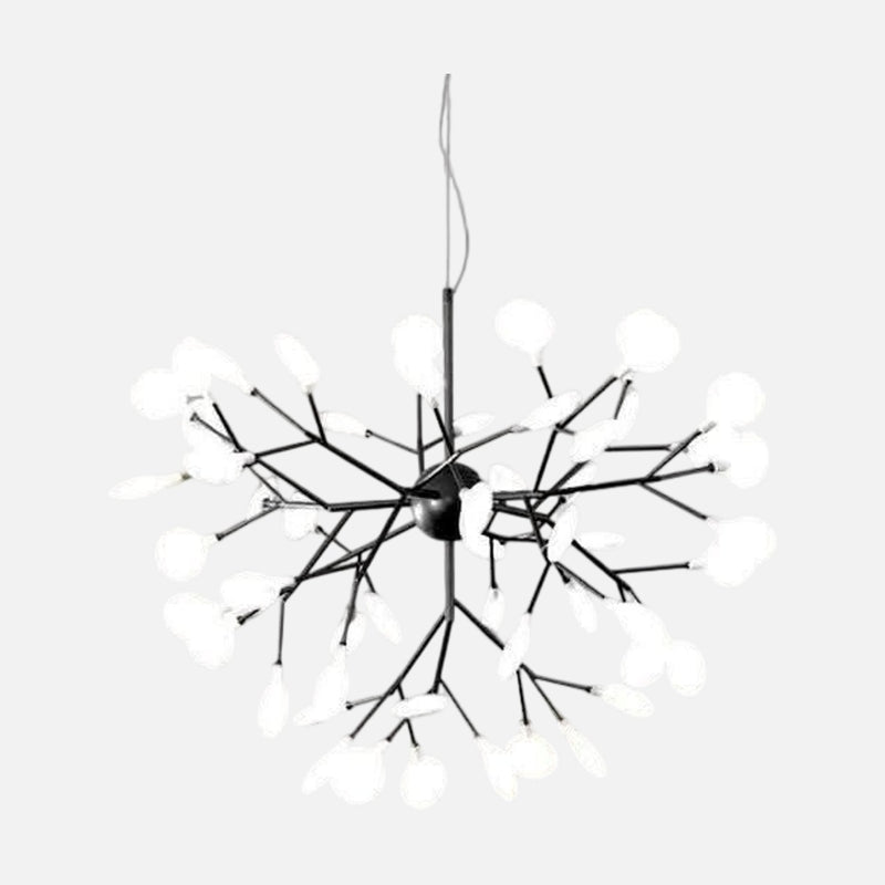 Contemporary black light fixture, firefly chandelier | Dark Radiance