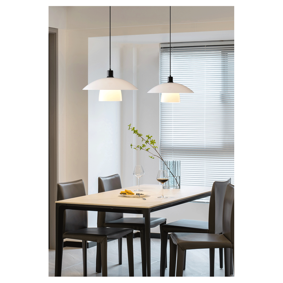 Luminaire Suspension Moderne | Lueur Zen - Designix Suspension luminaire Diamètre 40cm Blanc Froid (6000K)